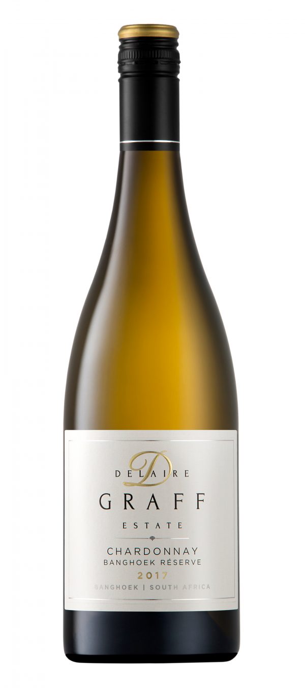 A bottle of Delaire Graff Chardonnay Banghoek Reserve 2017