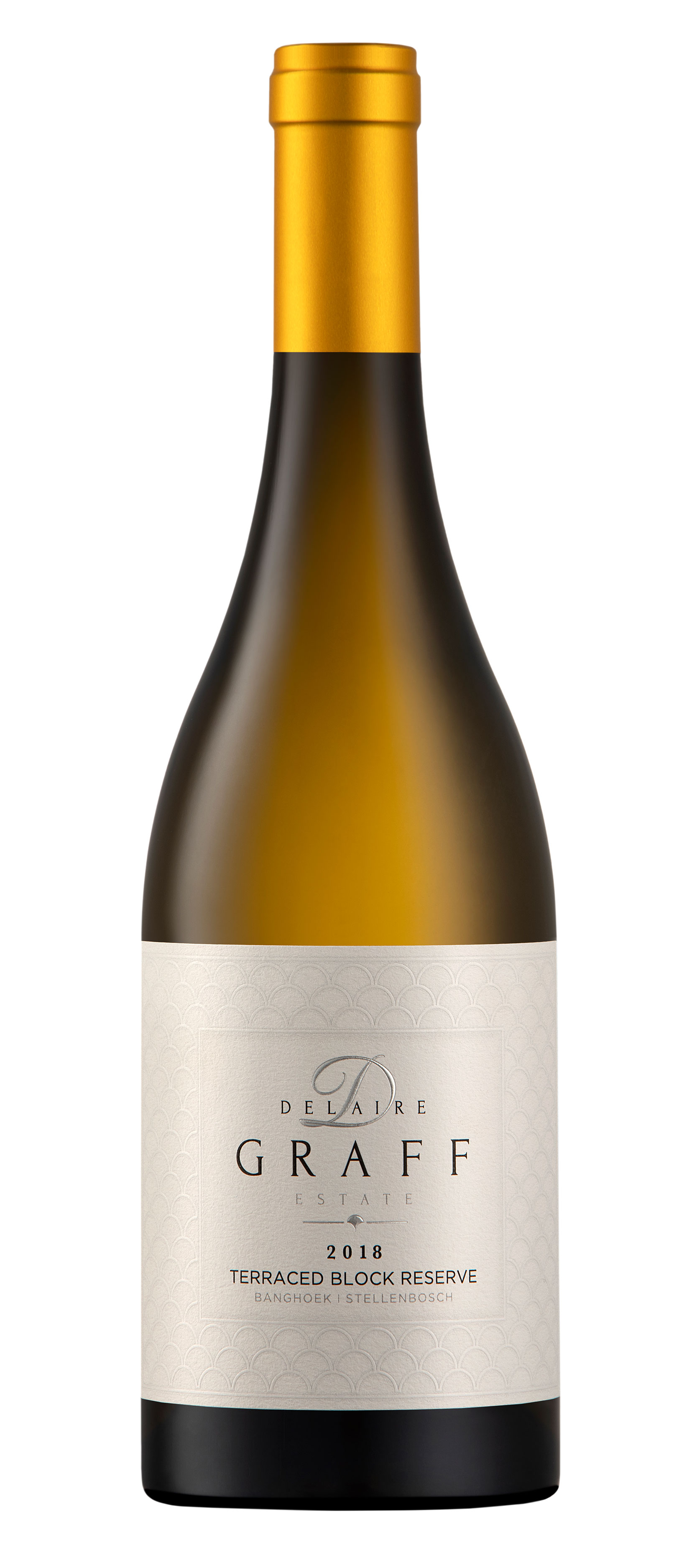 A bottle of Delaire Graff Terraced Block Reserve 2018