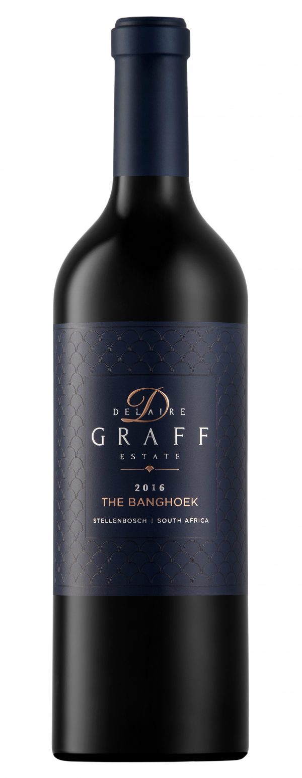 A bottle of Delaire Graff Estate The Banghoek 2016 wine