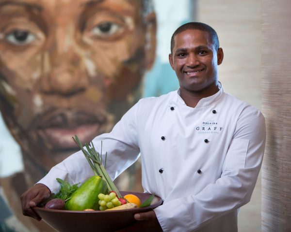 A portrait of Chef Virgil Kahn