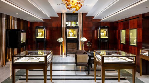 The Graff store interior at Delaire Graff Estate