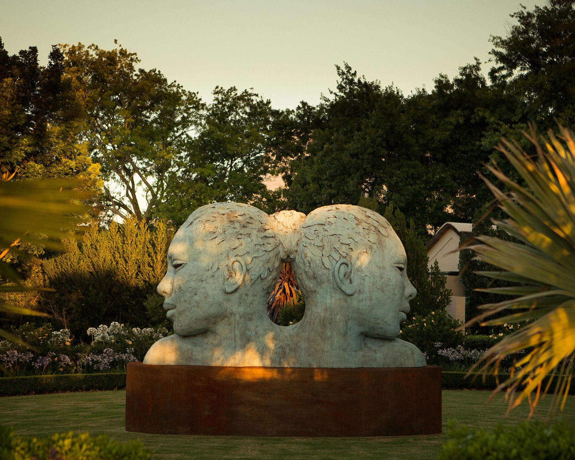 Sculpture in the garden of Delaire Graff Estate