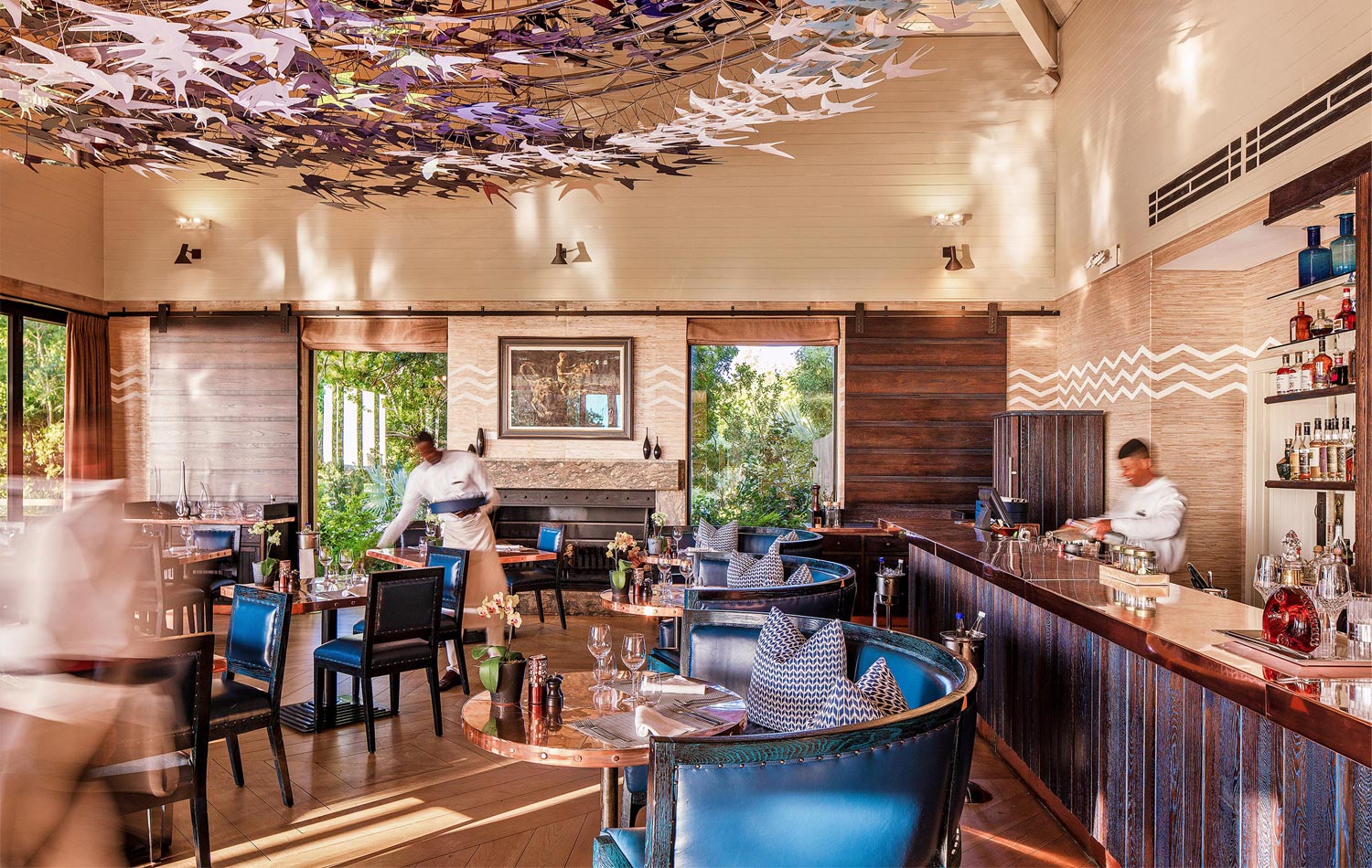 The interior of Indochine restaurant