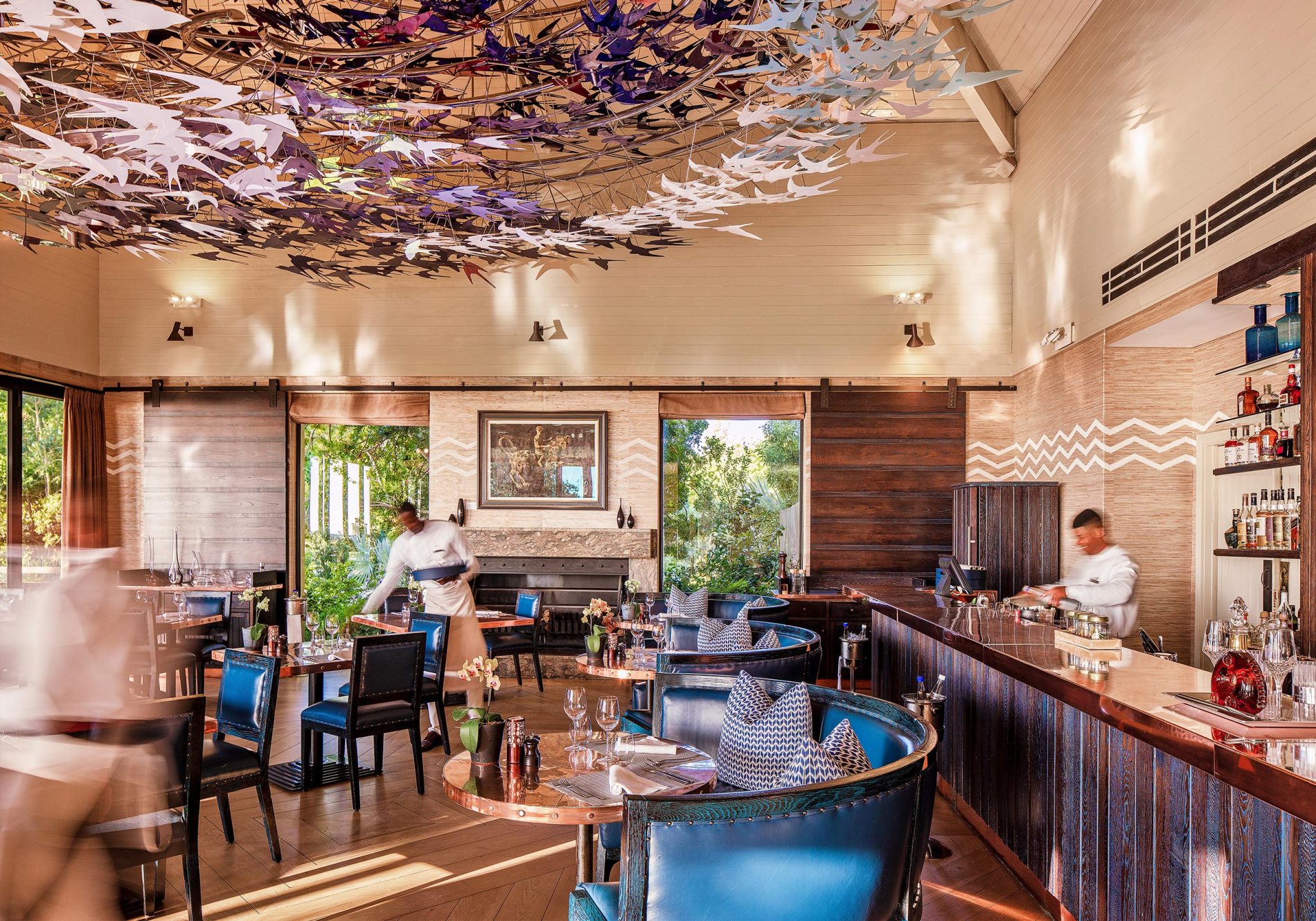 The interior of Indochine restaurant