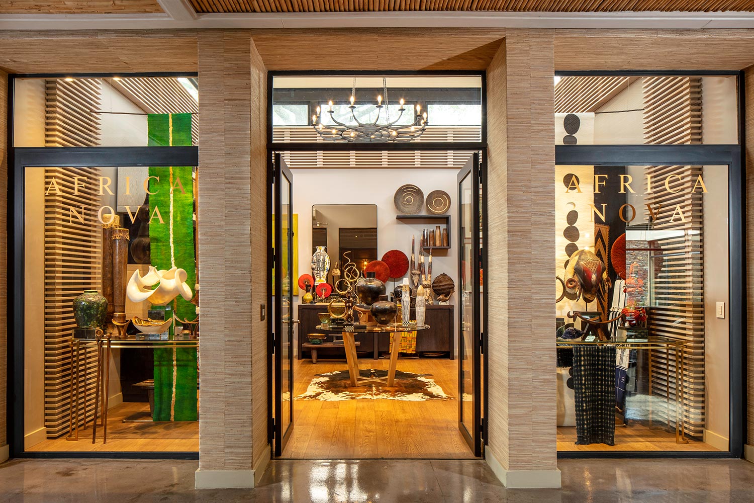The exterior of Africa Nova store at Delaire Graff Estate
