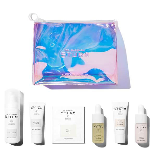 Dr. Barbara Sturm Glow Essentials Kit kit bag and product