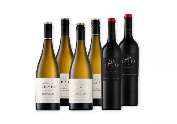 Six bottles of Delaire Graff wine