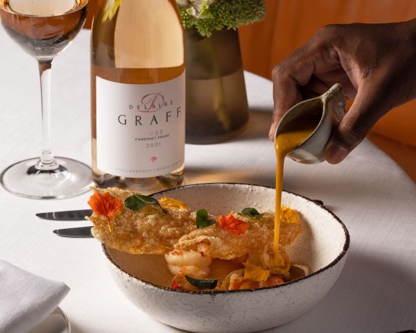 Food and wine pairing at Delaire Graff Restaurant
