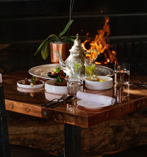 Indochine and Delaire Graff Restuarant with fire place in Stellenbosch