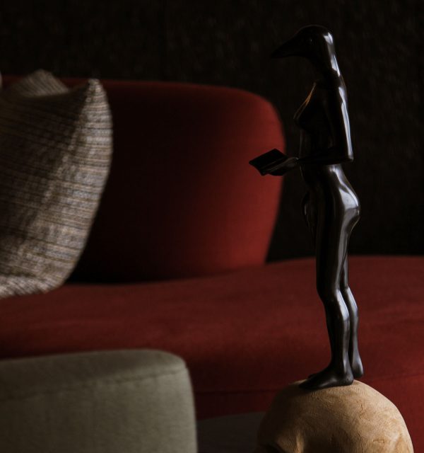 art sculpture at Delaire Graff Estate at owners villa