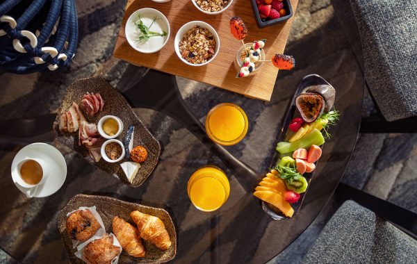 In room luxury breakfast at Delaire Graff Estate