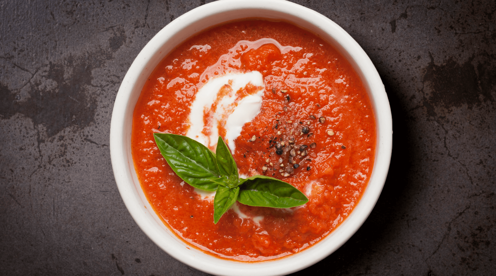 Roasted red pepper and tomato soup