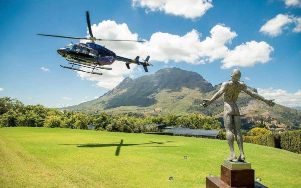 Delaire Graff Estate - Arrive in style with a private helicopter landing